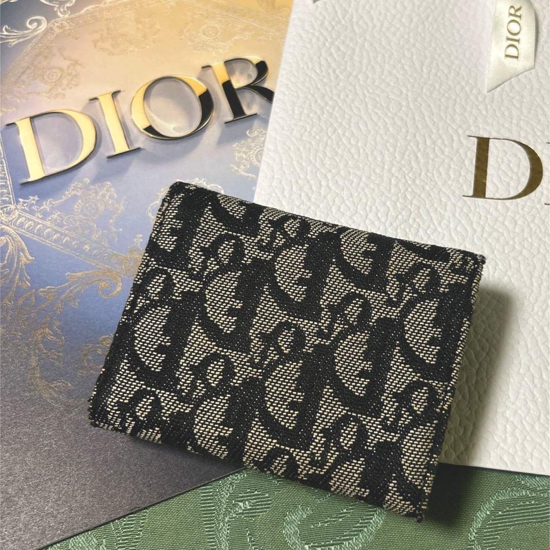 Christian Dior(クリスチャンディオール)のChristian Dior  D金具 チャーム付き オブリーク  三折り財布 レディースのファッション小物(財布)の商品写真