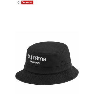 シュプリーム(Supreme)のSupreme Chino Twill Crusher "Black"(ハット)