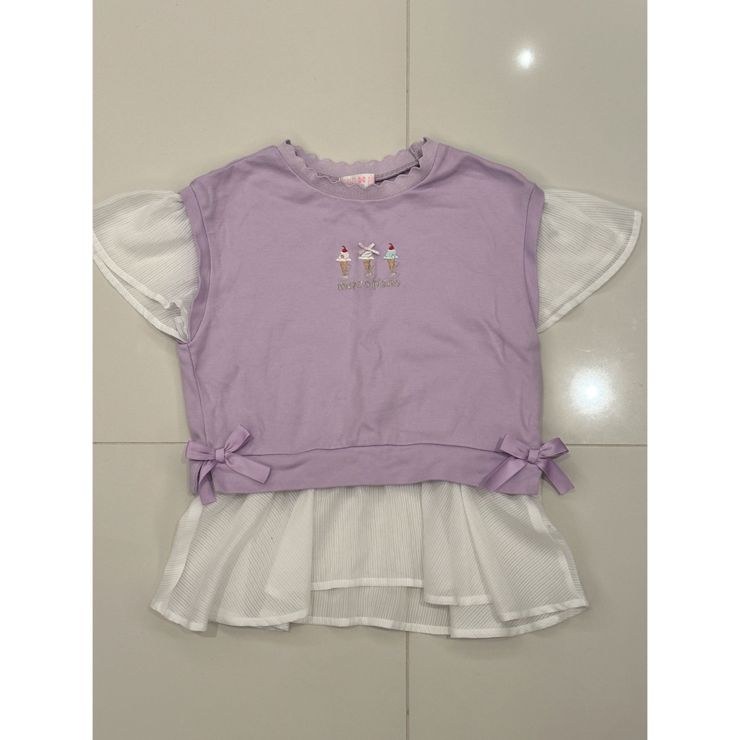 mezzo piano(メゾピアノ)のmezzo piano キッズ/ベビー/マタニティのキッズ服女の子用(90cm~)(Tシャツ/カットソー)の商品写真