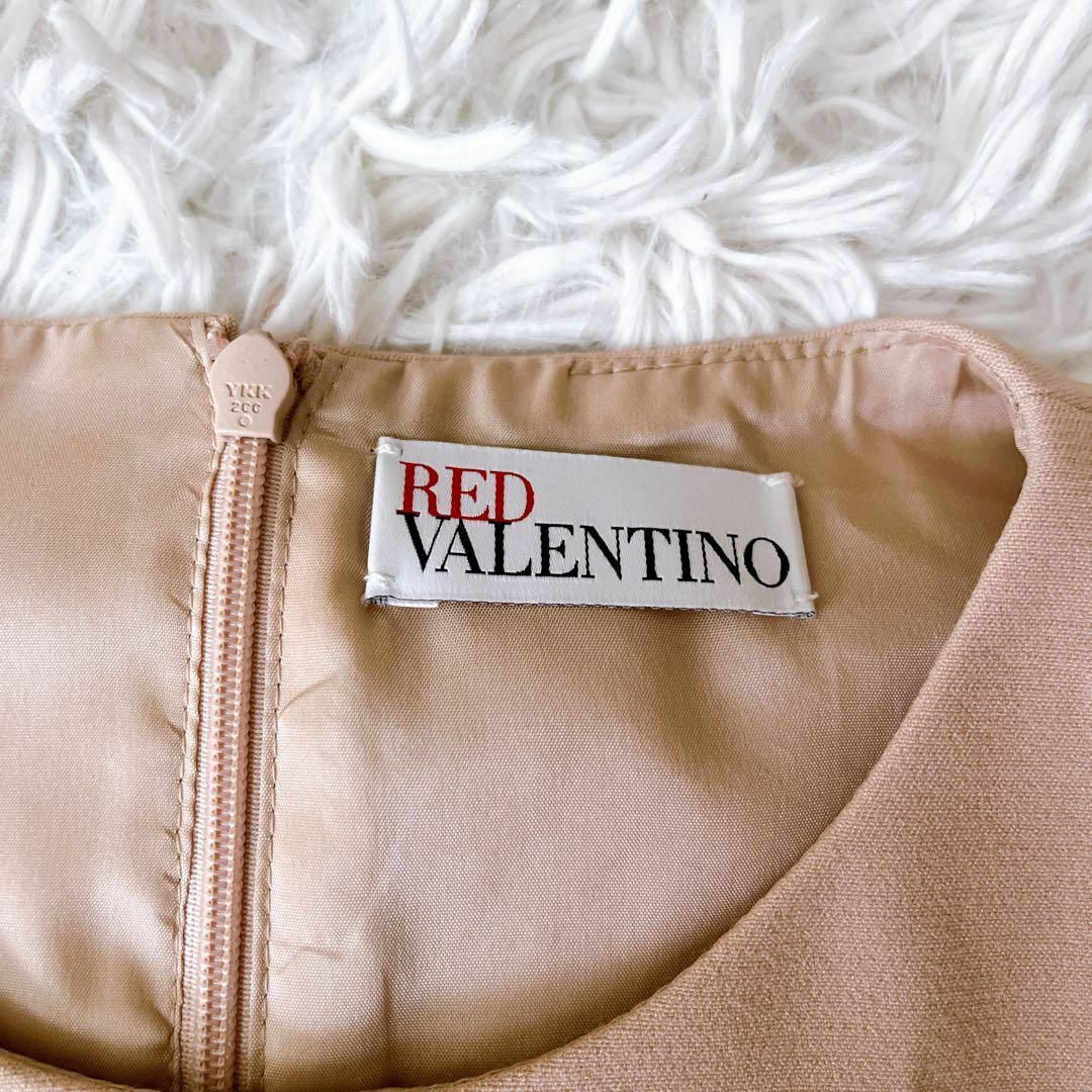 RED VALENTINO(レッドヴァレンティノ)のレッドヴァレンティノ　RED VALENTINO ノースリーブ　ワンピース　38 レディースのワンピース(ひざ丈ワンピース)の商品写真