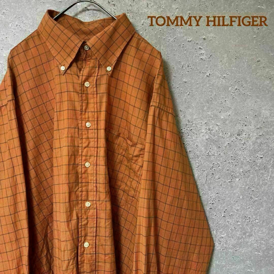 TOMMY HILFIGER(トミーヒルフィガー)のTOMMY HILFIGER トミーヒルフィガー シャツ 長袖 ゆるダボ L メンズのトップス(シャツ)の商品写真
