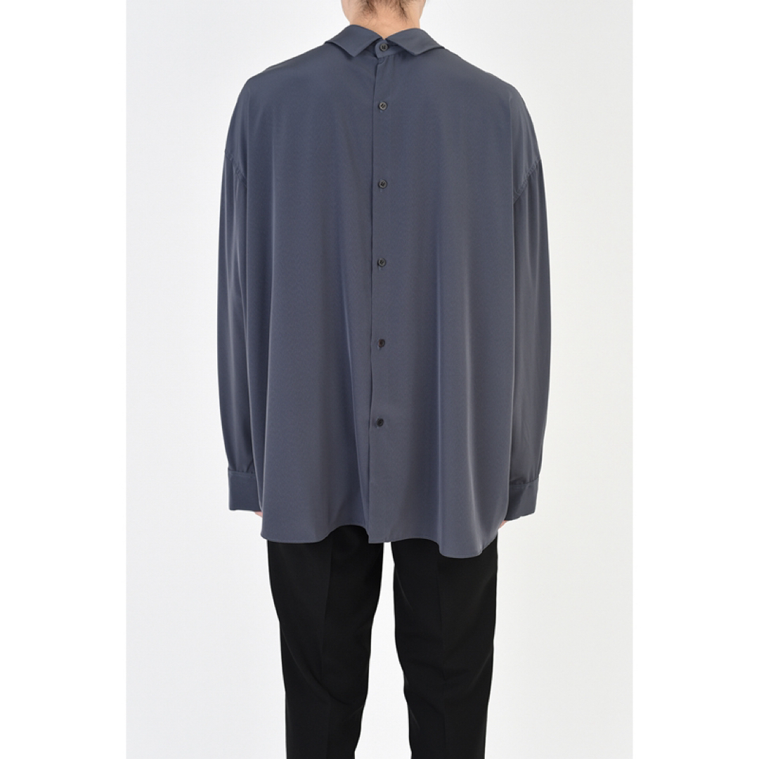 LAD MUSICIAN(ラッドミュージシャン)のDECHINE BACK-FRONT SHIRT シャツ　パープルグレー レディースのトップス(シャツ/ブラウス(長袖/七分))の商品写真