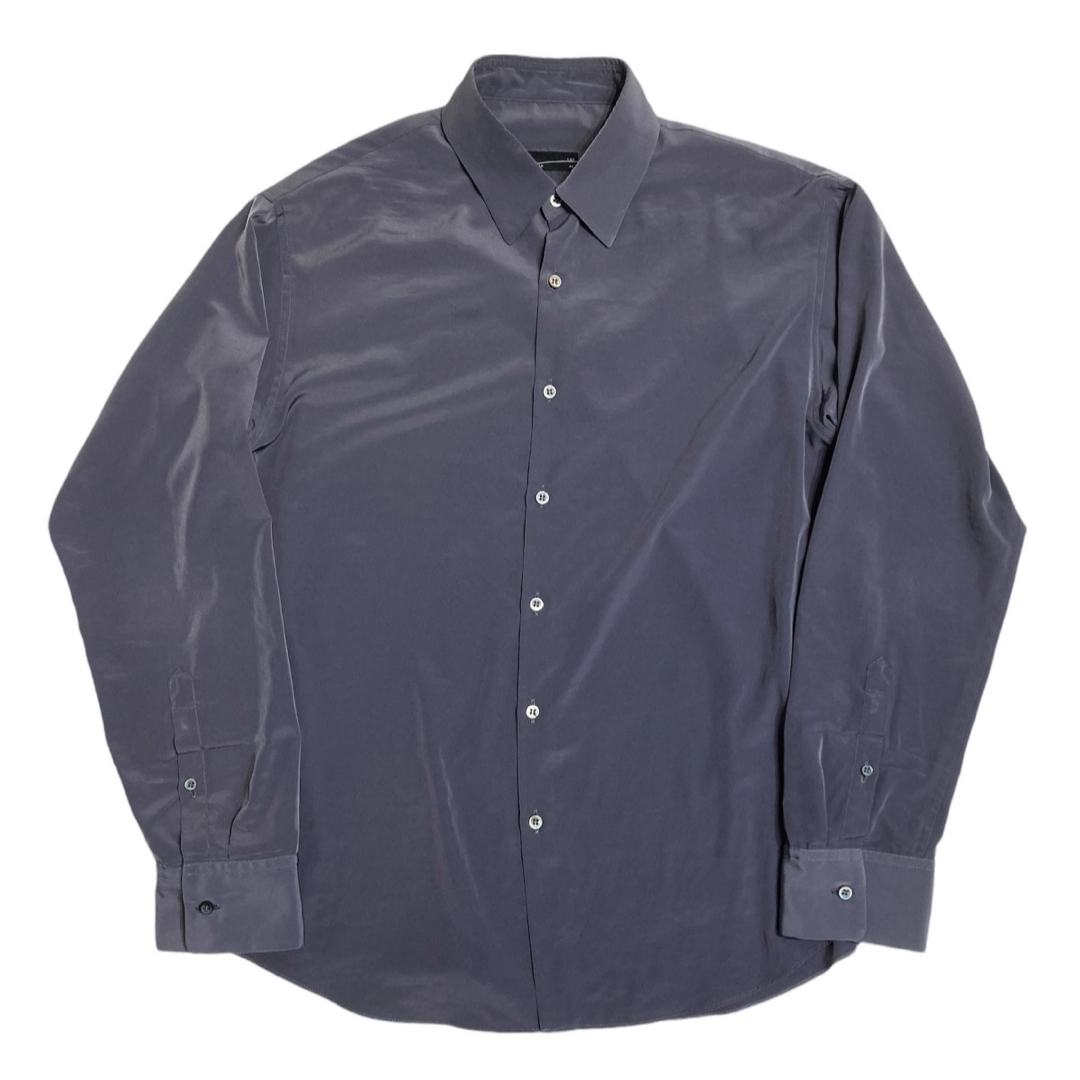 LAD MUSICIAN(ラッドミュージシャン)のDECHINE BACK-FRONT SHIRT シャツ　パープルグレー レディースのトップス(シャツ/ブラウス(長袖/七分))の商品写真