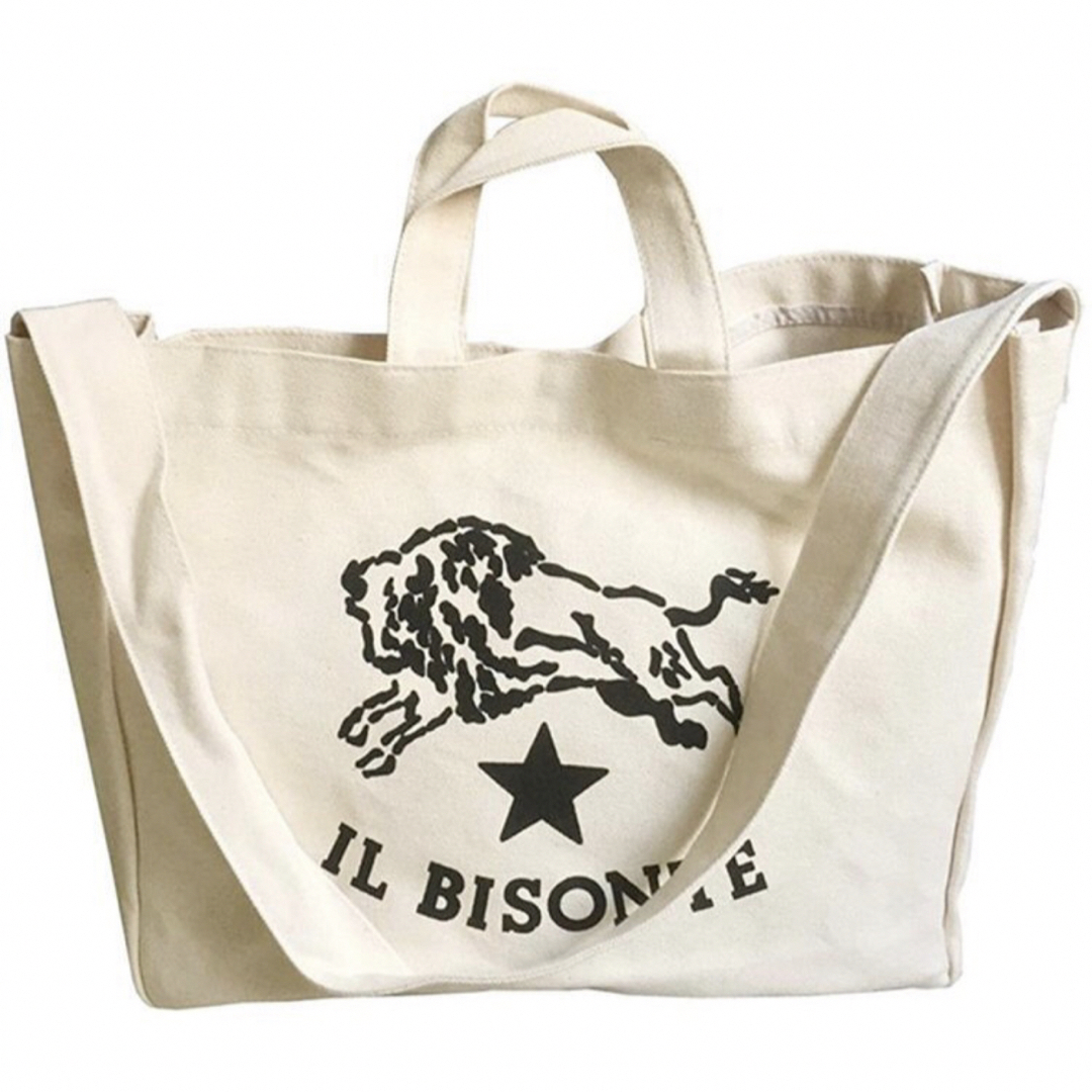IL BISONTE(イルビゾンテ)のイルビゾンテ  トート バッグ　キャンパスバッグ　A3対応 通勤通学　エコバッグ レディースのバッグ(トートバッグ)の商品写真