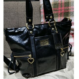 コーチ(COACH)の◆COACH◆デイジー ポピー パテントレザー ２Wayトートバッグ(トートバッグ)