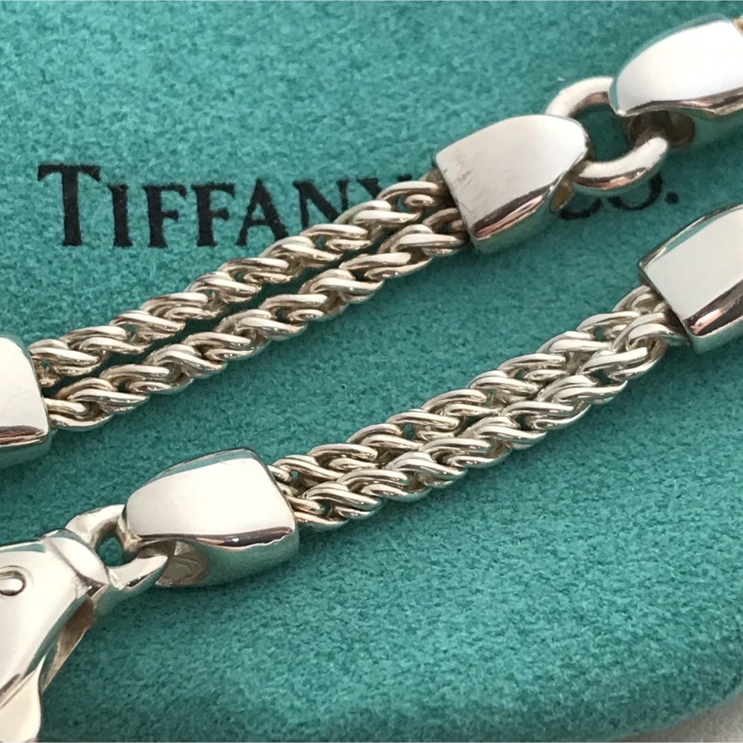 Tiffany & Co.(ティファニー)のTiffany ヴィンテージダブル ロープ ブレスレット希少 レディースのアクセサリー(ブレスレット/バングル)の商品写真