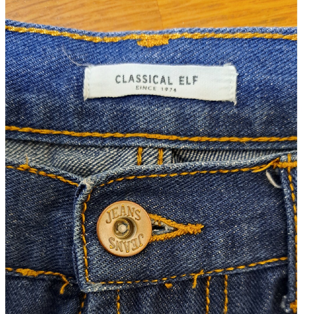 Classical Elf.(クラシカルエルフ)のClassicalelf.のハイウエストワイドストレートジーンズ レディースのパンツ(デニム/ジーンズ)の商品写真