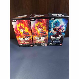 ドラゴンボール(ドラゴンボール)のドラゴンボールカード　烈火の闘気2BOX 、覚醒の鼓動1BOX テープ付き(Box/デッキ/パック)