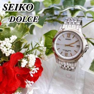 セイコー(SEIKO)のSEIKO セイコー　ドルチェ　 電波ソーラー　デイト　チタン　腕時計(腕時計(アナログ))