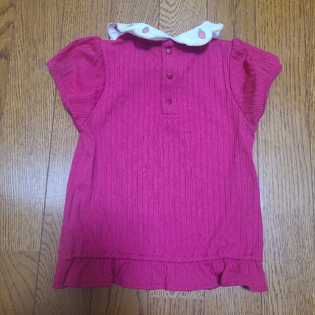 petit main(プティマイン)のプティマイン 苺 トップス 100cm キッズ/ベビー/マタニティのキッズ服女の子用(90cm~)(Tシャツ/カットソー)の商品写真