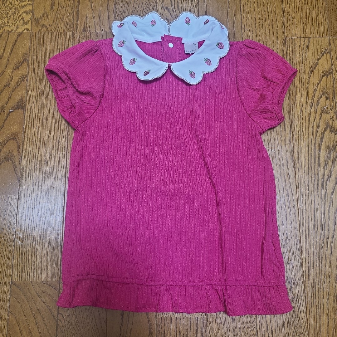 petit main(プティマイン)のプティマイン 苺 トップス 130cm キッズ/ベビー/マタニティのキッズ服女の子用(90cm~)(Tシャツ/カットソー)の商品写真