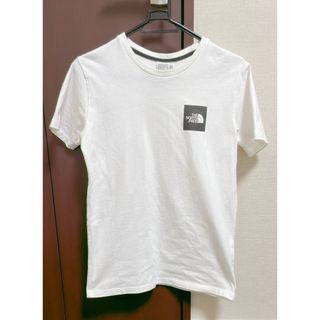 ザノースフェイス(THE NORTH FACE)のノースフェイス　レディース　Tシャツ　白　ホワイト　ボックス　ロゴ　　コットン(Tシャツ(半袖/袖なし))