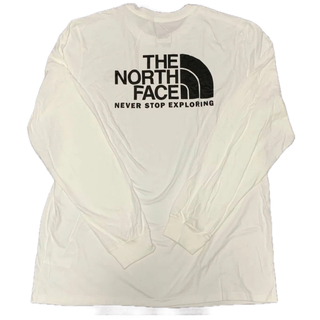 ザノースフェイス(THE NORTH FACE)のTHE NORTH FACE 長袖Tシャツ 海外XL ホワイト　(Tシャツ/カットソー(半袖/袖なし))