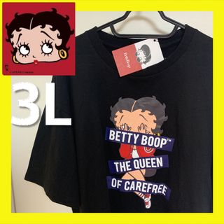 新品　Betty Boop ベティ Tシャツ メンズ3L オーバーサイズ　大きい(Tシャツ/カットソー(半袖/袖なし))