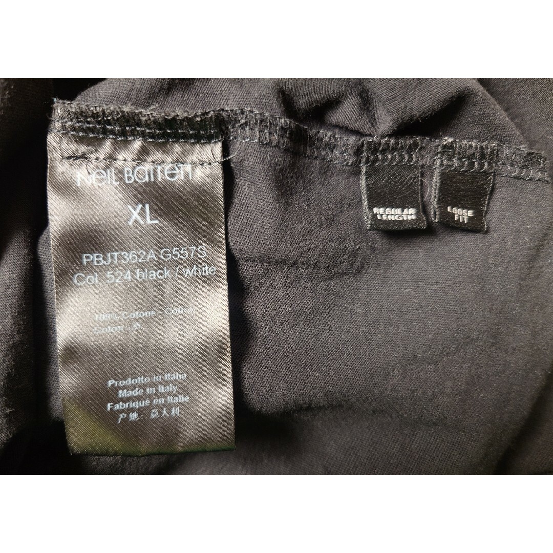 NEIL BARRETT(ニールバレット)の【美品】ニールバレット サンダーボルト Tシャツ ルーズフィット イタリア製 メンズのトップス(Tシャツ/カットソー(半袖/袖なし))の商品写真