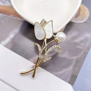 再入荷♡　レディース　フォーマル　アクセサリー　ブローチ　コサージュ　花　上品(ブローチ/コサージュ)