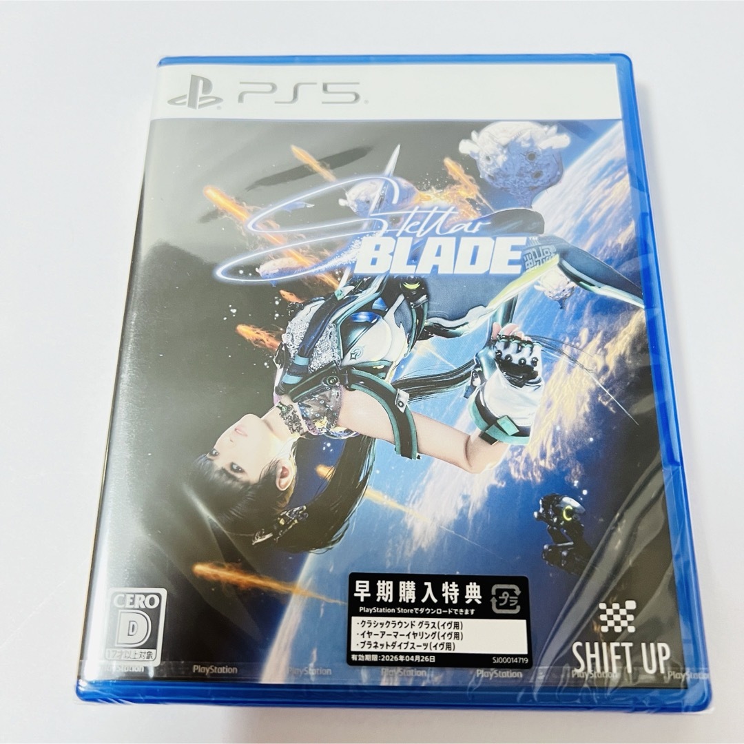 新品未開封　早期購入特典付き　Stellar Blade（ステラーブレイド） エンタメ/ホビーのゲームソフト/ゲーム機本体(家庭用ゲームソフト)の商品写真