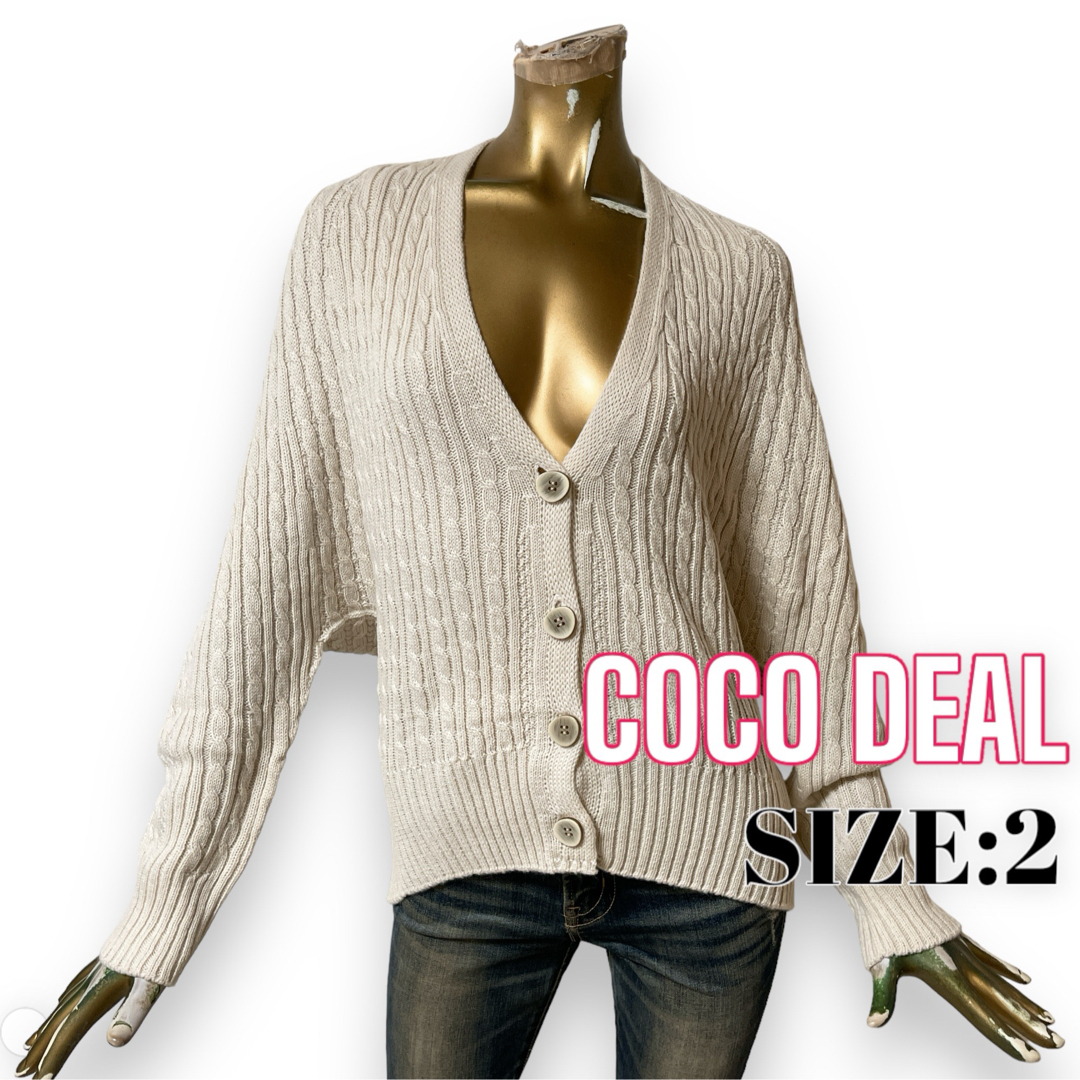 COCO DEAL(ココディール)のCOCODEAL ♥ 大人可愛い ウール混 ドルマン ニット カーディガン レディースのトップス(カーディガン)の商品写真