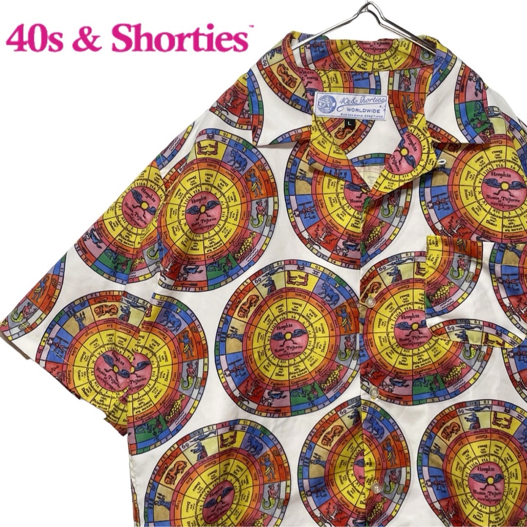 40s & Shorties 星座柄 総柄 開襟 オープンカラー シャツ アロハ メンズのトップス(シャツ)の商品写真