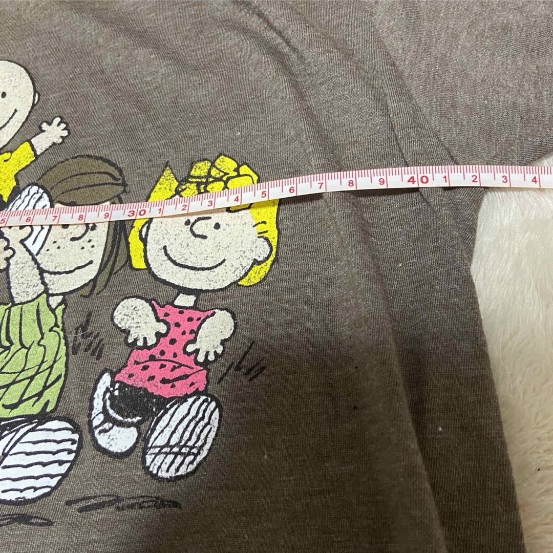 スヌーピー　PEANUTSピーナッツ Tシャツ　ヴィンテージ加工 レディースのトップス(Tシャツ(半袖/袖なし))の商品写真