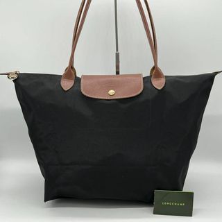 ロンシャン(LONGCHAMP)の✨️良品✨️LONGCHAMP トートバッグ 折り畳み キャンバス レザー(トートバッグ)