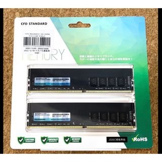 シーエフデー(CFD)の新品未開封メモリ DDR4 PC4-21300 32GB(16GB×2)DIMM(PCパーツ)