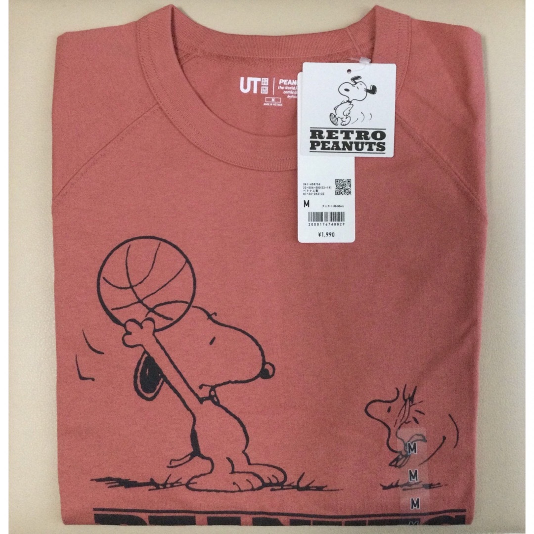 UNIQLO(ユニクロ)の【新品・未使用】ユニクロ レトロ ピーナッツ UT スヌーピー  オレンジ M メンズのトップス(Tシャツ/カットソー(半袖/袖なし))の商品写真