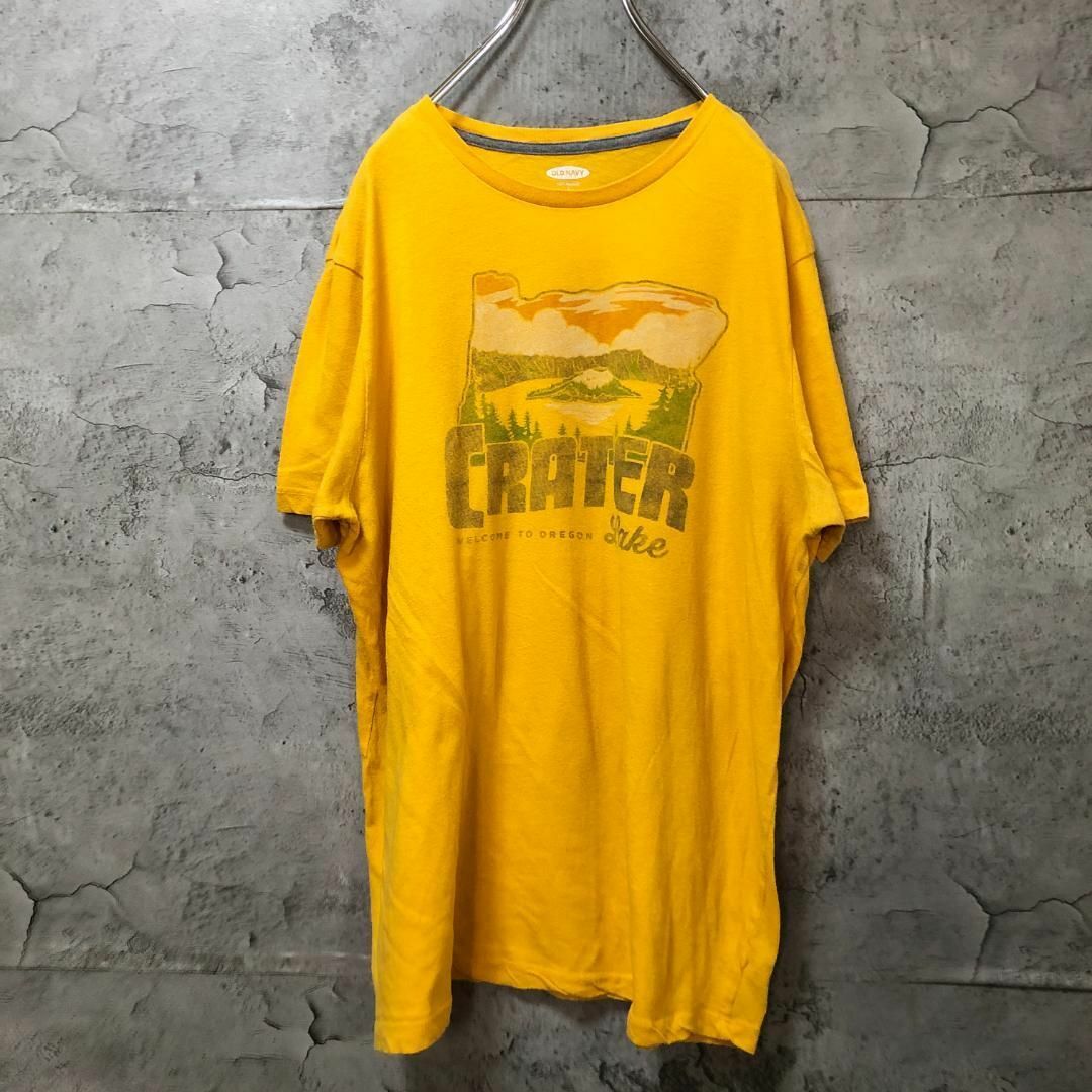 【OLD NAVY】CRATER 景色 クレーター USA輸入 湖 Tシャツ メンズのトップス(Tシャツ/カットソー(半袖/袖なし))の商品写真