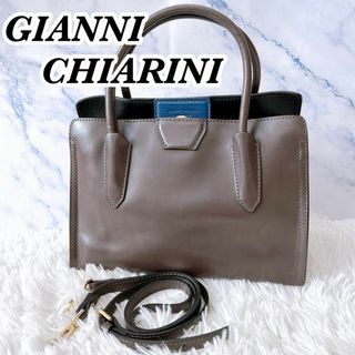 GIANNI CHIARINI - 良品　ジャンニキャリーニ　2way ハンドバッグ　ショルダーバッグ