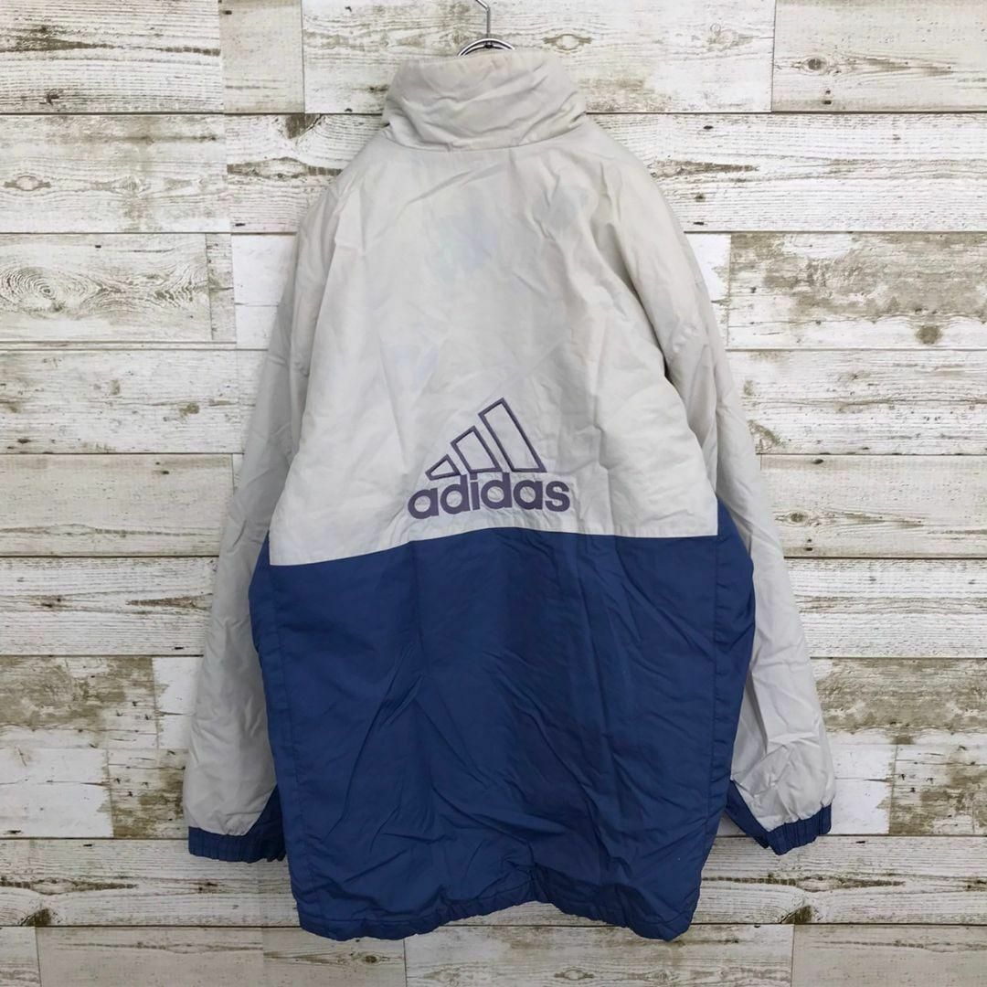 adidas(アディダス)の【k6821】USA古着アディダス00sトラックジャケット刺繍ロゴフルジップ中綿 メンズのジャケット/アウター(ナイロンジャケット)の商品写真