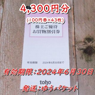 トーホー toho 株主優待券 4300円分◆A-プライス他(ショッピング)