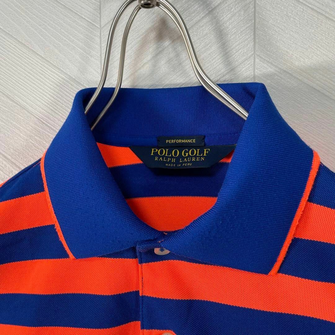 POLO RALPH LAUREN(ポロラルフローレン)のポロ ラルフローレン ポロシャツ 半袖 ボーダー 蛍光色 ビックポニー 派手 メンズのトップス(ポロシャツ)の商品写真