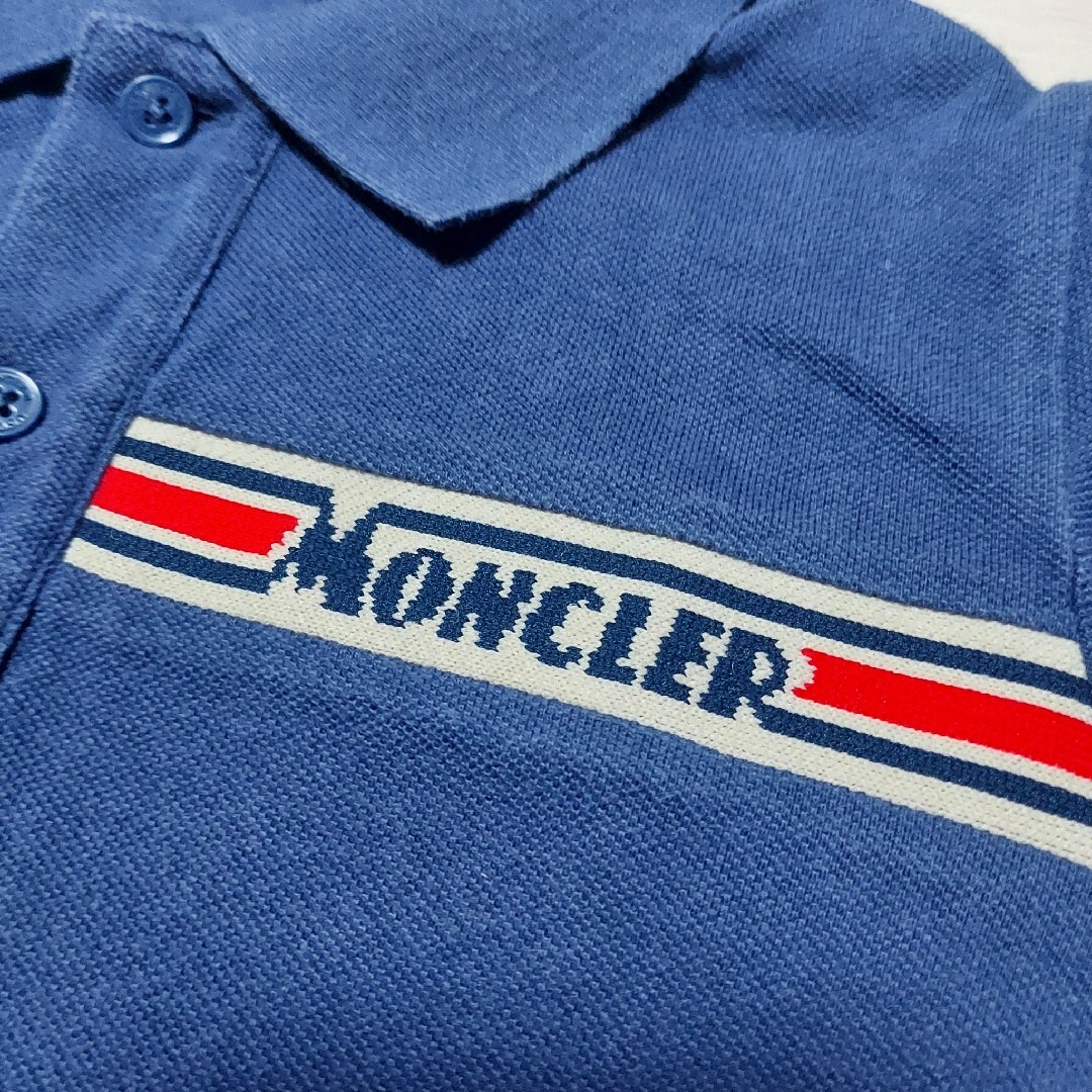 MONCLER(モンクレール)のMONCLER モンクレール キッズ ジュニア ロゴ 半袖 ポロシャツ キッズ/ベビー/マタニティのキッズ服男の子用(90cm~)(Tシャツ/カットソー)の商品写真