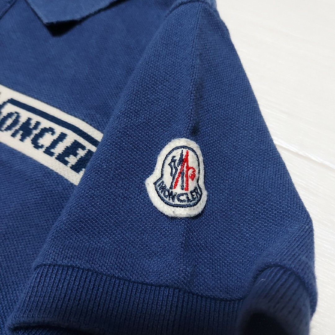 MONCLER(モンクレール)のMONCLER モンクレール キッズ ジュニア ロゴ 半袖 ポロシャツ キッズ/ベビー/マタニティのキッズ服男の子用(90cm~)(Tシャツ/カットソー)の商品写真