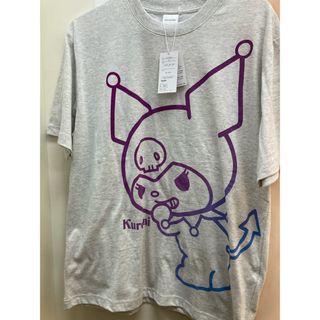 グレー 新品 紫 クロミ Tシャツ kuromi メンズ サンリオ SANRIO(Tシャツ/カットソー(半袖/袖なし))