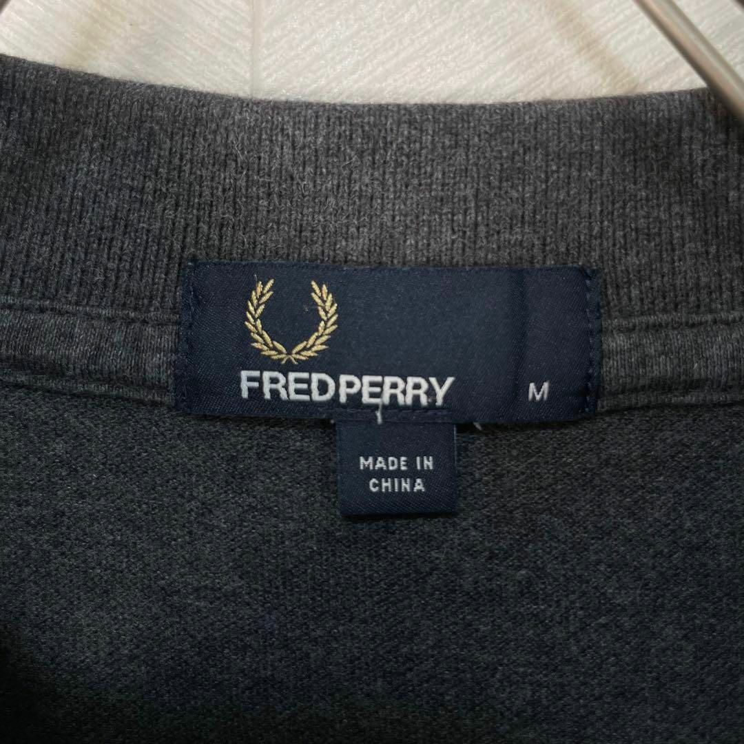 FRED PERRY(フレッドペリー)の美品 FRED PERRY ポロシャツ M12 半袖 ライン 好配色 鹿子 M メンズのトップス(ポロシャツ)の商品写真