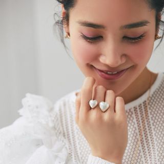 セブンテン　ハートパールリング💍11号(リング(指輪))