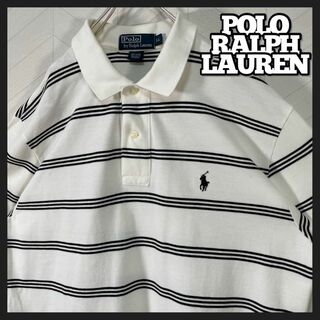 ポロラルフローレン(POLO RALPH LAUREN)のポロ ラルフローレン ボーダー ポロシャツ 刺繍ロゴ ポニー 半袖 モノトーン(ポロシャツ)