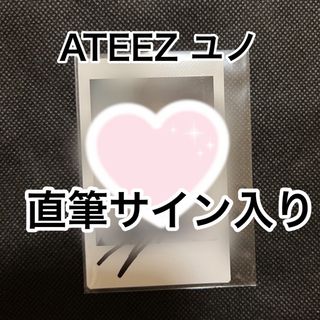 エイティーズ(ATEEZ)のユノ　ATEEZ 直筆サイン ポラロイド MOVEMENT 対面サイン会　当選者(アイドルグッズ)