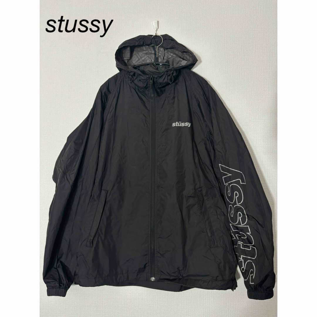 STUSSY(ステューシー)のstussy ナイロンジャケット　袖ロゴ メンズのジャケット/アウター(ナイロンジャケット)の商品写真