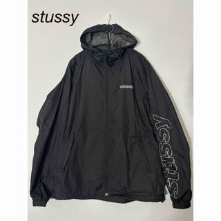 ステューシー(STUSSY)のstussy ナイロンジャケット　袖ロゴ(ナイロンジャケット)