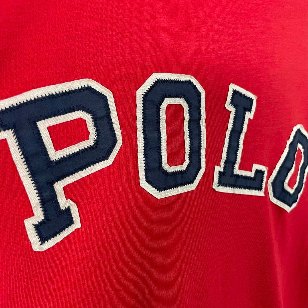POLO RALPH LAUREN(ポロラルフローレン)の美品 ポロラルフローレン Tシャツ デカロゴ 半袖 S レッド ラルフ メンズ メンズのトップス(Tシャツ/カットソー(半袖/袖なし))の商品写真