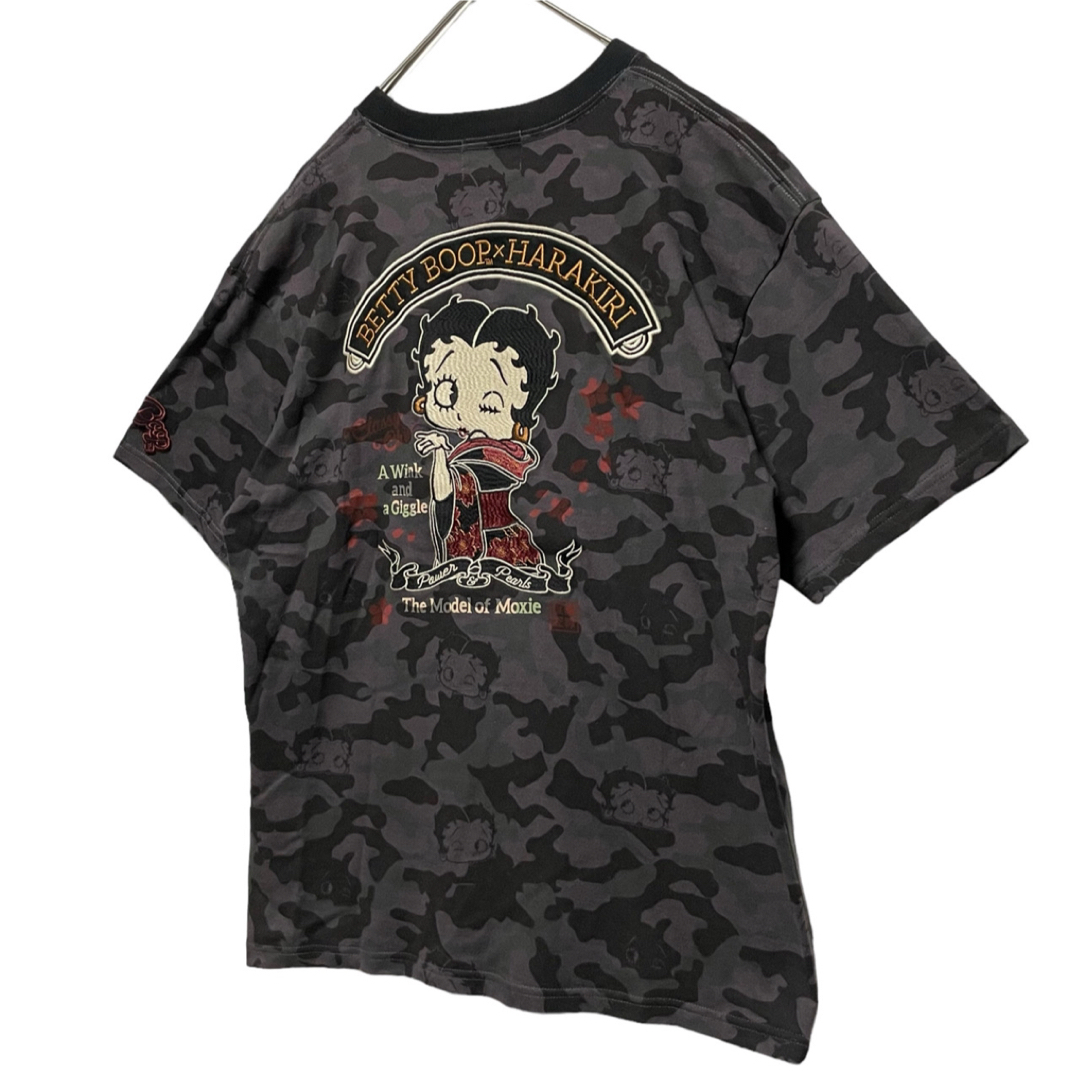 HARAKIRI ハラキリ ベティブープ 両面 刺繍 迷彩 カモフラ  Tシャツ メンズのトップス(Tシャツ/カットソー(半袖/袖なし))の商品写真
