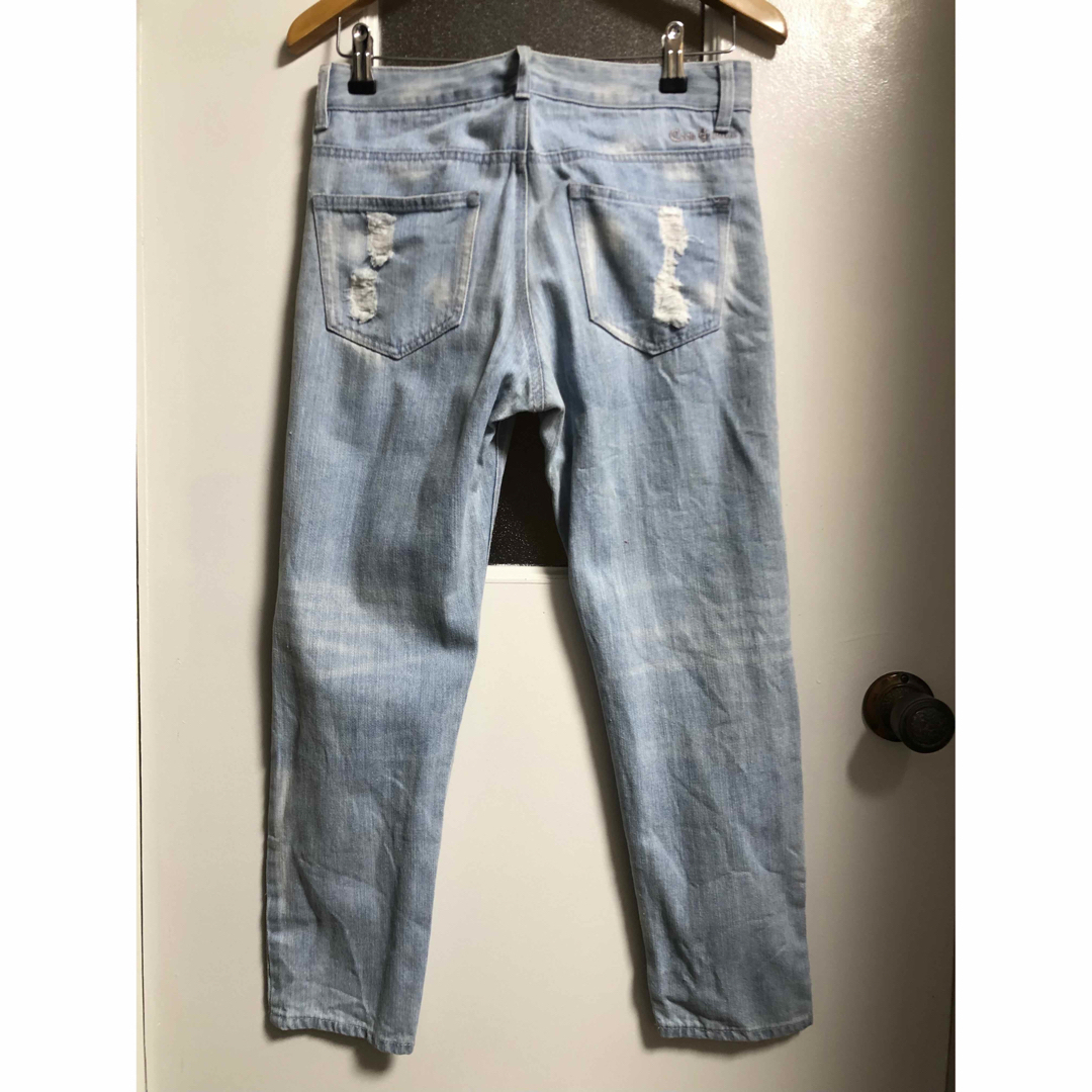 COOKJEANS クックジーンズ ダメージ デニム レディース レディースのパンツ(デニム/ジーンズ)の商品写真