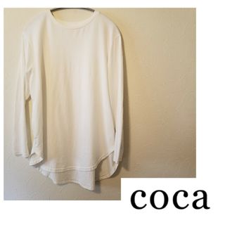 コカ(coca)のcoca カットソー　テールカット(カットソー(長袖/七分))