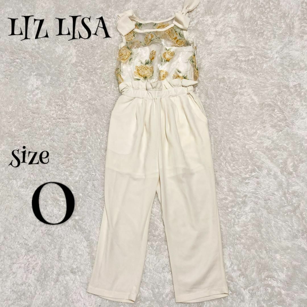 LIZ LISA(リズリサ)のLIZ LISA リズリサ ☆ オールインワン 花柄 リボン レディースのパンツ(サロペット/オーバーオール)の商品写真