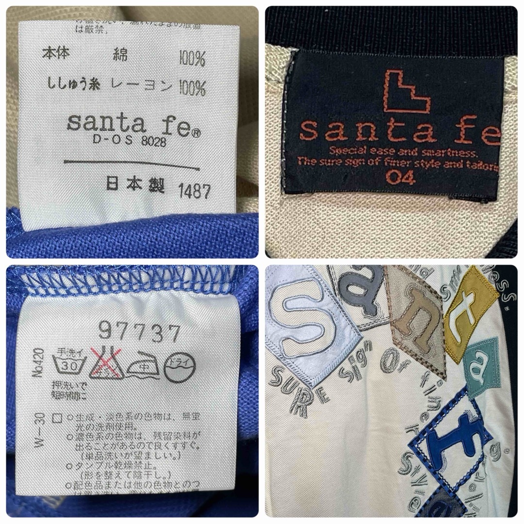 Santafe(サンタフェ)の【美品】santafe サンタフェ バック刺繍 ポロシャツ サイズ4 メンズのトップス(ポロシャツ)の商品写真