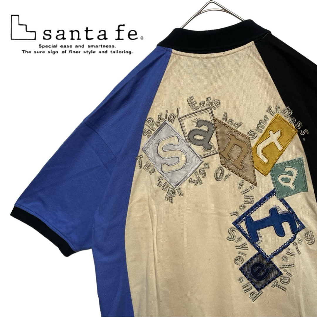 Santafe(サンタフェ)の【美品】santafe サンタフェ バック刺繍 ポロシャツ サイズ4 メンズのトップス(ポロシャツ)の商品写真