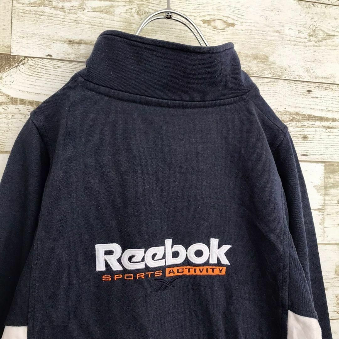 Reebok(リーボック)の【k6823】USA古着リーボック90s当時物トラックジャケットジャージ刺繍ロゴ メンズのトップス(ジャージ)の商品写真