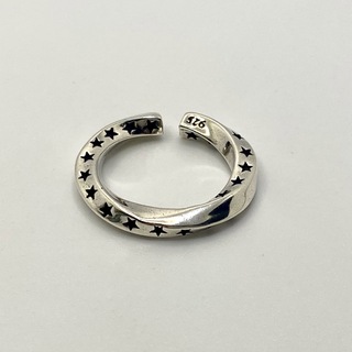 【匿名配送】 スター ツイスト デザイン シルバー リング silver925(リング(指輪))